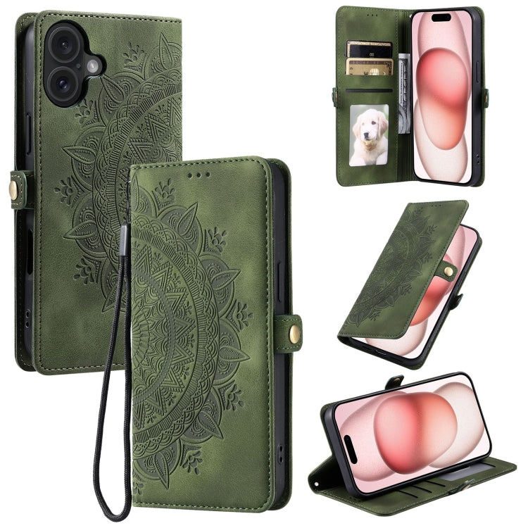 Skin Feel Totem Embossed Leather Phone Case, For iPhone 16e / 17e, For iPhone 16 Pro Max, For iPhone 16 Pro, For iPhone 16 Plus