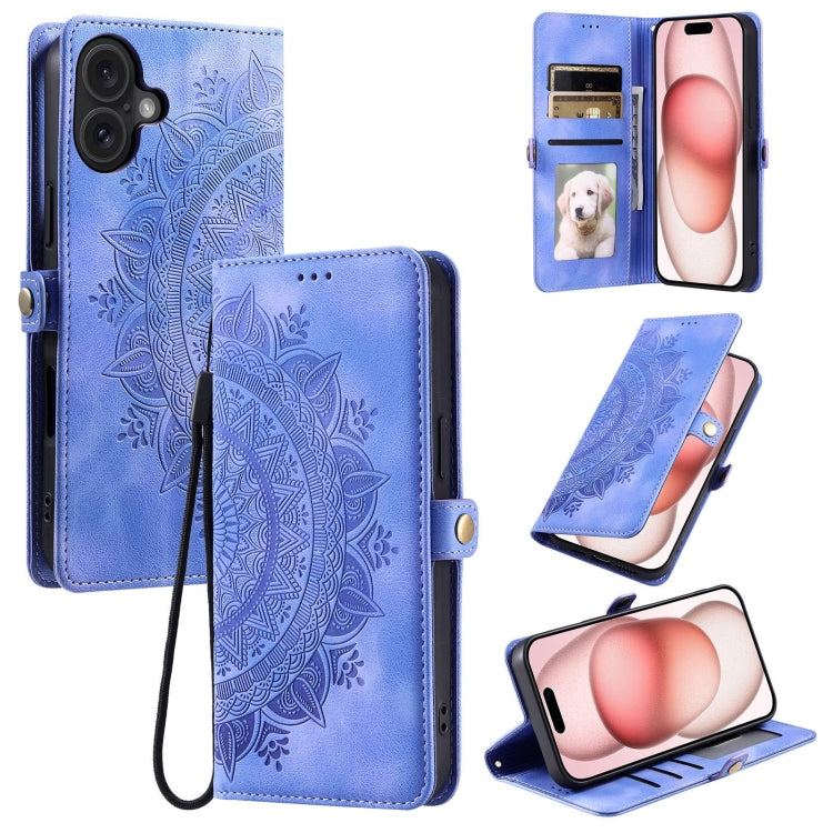 Skin Feel Totem Embossed Leather Phone Case, For iPhone 16e / 17e, For iPhone 16 Pro Max, For iPhone 16 Pro, For iPhone 16 Plus