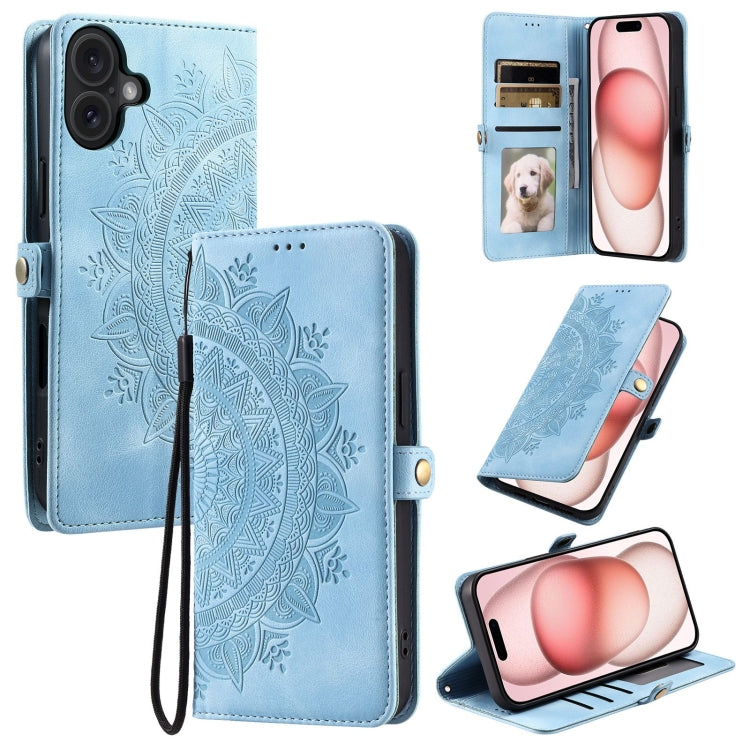 Skin Feel Totem Embossed Leather Phone Case, For iPhone 16e / 17e, For iPhone 16 Pro Max, For iPhone 16 Pro, For iPhone 16 Plus