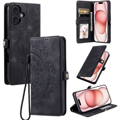 Skin Feel Totem Embossed Leather Phone Case, For iPhone 16e / 17e, For iPhone 16 Pro Max, For iPhone 16 Pro, For iPhone 16 Plus