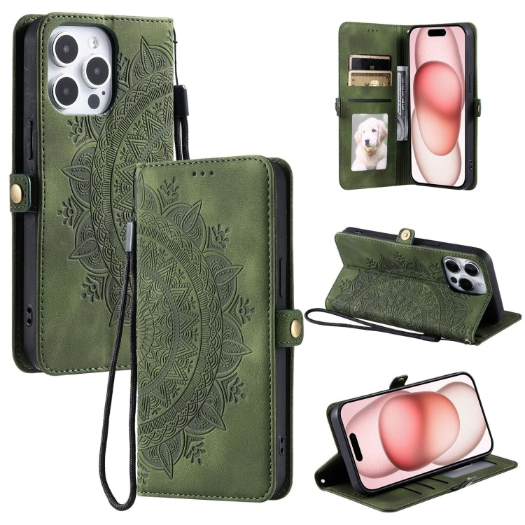 Skin Feel Totem Embossed Leather Phone Case, For iPhone 15, For iPhone 14 Plus, For iPhone 14, For iPhone 14 Pro