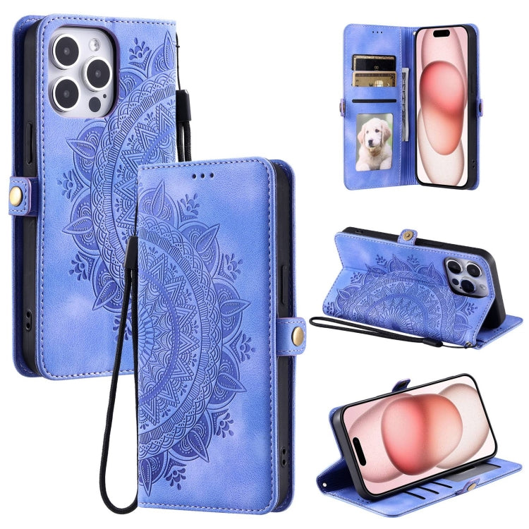 Skin Feel Totem Embossed Leather Phone Case, For iPhone 15, For iPhone 14 Plus, For iPhone 14, For iPhone 14 Pro