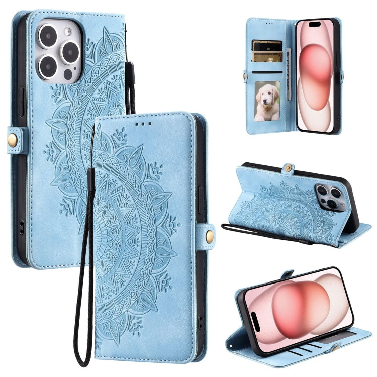 Skin Feel Totem Embossed Leather Phone Case, For iPhone 15, For iPhone 14 Plus, For iPhone 14, For iPhone 14 Pro