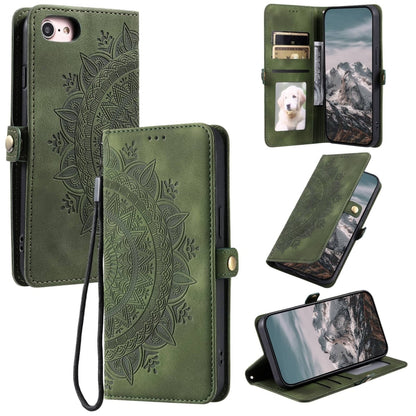 Skin Feel Totem Embossed Leather Phone Case, For iPhone 14 Pro Max, For iPhone 7 / 8 / SE 2022, For iPhone 13 Pro Max, For iPhone 13 Pro