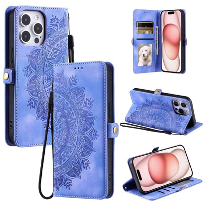 Skin Feel Totem Embossed Leather Phone Case, For iPhone 14 Pro Max, For iPhone 7 / 8 / SE 2022, For iPhone 13 Pro Max, For iPhone 13 Pro