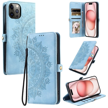 Skin Feel Totem Embossed Leather Phone Case, For iPhone 13, For iPhone 13 mini, For iPhone 12 / 12 Pro, For iPhone 12 Pro Max