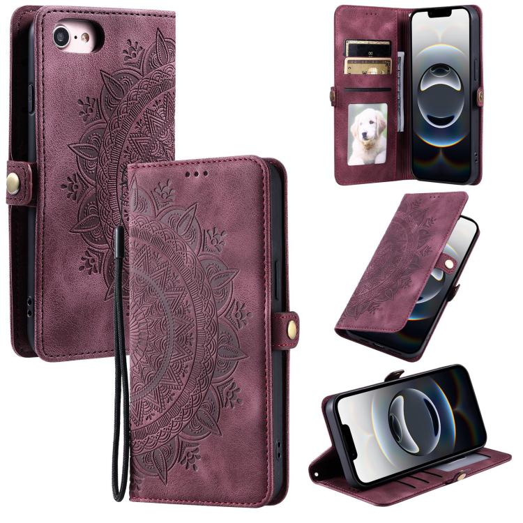 Skin Feel Totem Embossed Leather Phone Case, For iPhone 16e / 17e, For iPhone 16 Pro Max, For iPhone 16 Pro, For iPhone 16 Plus