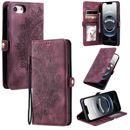 Skin Feel Totem Embossed Leather Phone Case, For iPhone 16e / 17e, For iPhone 16 Pro Max, For iPhone 16 Pro, For iPhone 16 Plus