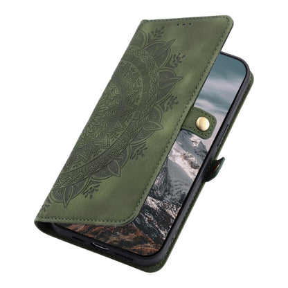 Skin Feel Totem Embossed Leather Phone Case