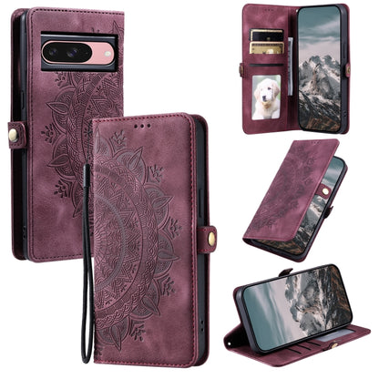 Skin Feel Totem Embossed Leather Phone Case, For Google Pixel 9a, For Google Pixel 9 Pro XL, For Google Pixel 9 / 9 Pro