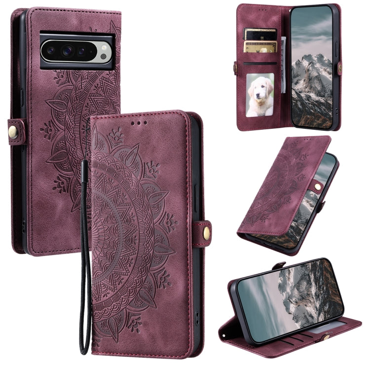 Skin Feel Totem Embossed Leather Phone Case, For Google Pixel 9a, For Google Pixel 9 Pro XL, For Google Pixel 9 / 9 Pro
