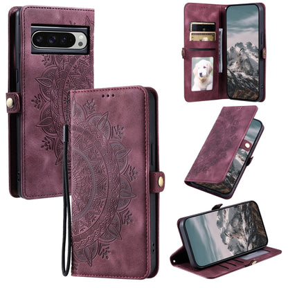 Skin Feel Totem Embossed Leather Phone Case, For Google Pixel 9a, For Google Pixel 9 Pro XL, For Google Pixel 9 / 9 Pro