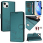 Smile Embossing RFID Leather Phone Case, For iPhone 15, For iPhone 14 Plus, For iPhone 14 / 13, For iPhone 14 Pro