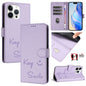 Smile Embossing RFID Leather Phone Case, For iPhone 14 Pro Max, For iPhone SE 2022 / 2020 / 8 / 7, For iPhone 13 Pro Max, For iPhone 13 Pro