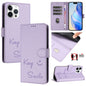 Smile Embossing RFID Leather Phone Case, For iPhone 14 Pro Max, For iPhone SE 2022 / 2020 / 8 / 7, For iPhone 13 Pro Max, For iPhone 13 Pro