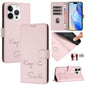 Smile Embossing RFID Leather Phone Case, For iPhone 14 Pro Max, For iPhone SE 2022 / 2020 / 8 / 7, For iPhone 13 Pro Max, For iPhone 13 Pro