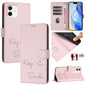 Smile Embossing RFID Leather Phone Case, For iPhone 11 Pro Max, For iPhone 11, For iPhone 11 Pro, For iPod Touch 7 / 6 / 5