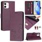 Smile Embossing RFID Leather Phone Case, For iPhone 11 Pro Max, For iPhone 11, For iPhone 11 Pro, For iPod Touch 7 / 6 / 5