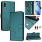 Smile Embossing RFID Leather Phone Case, For iPhone X / XS, For iPhone XR, For iPhone XS Max, For iPhone 8 Plus / 7 Plus