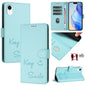 Smile Embossing RFID Leather Phone Case, For iPhone X / XS, For iPhone XR, For iPhone XS Max, For iPhone 8 Plus / 7 Plus