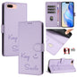 Smile Embossing RFID Leather Phone Case, For iPhone X / XS, For iPhone XR, For iPhone XS Max, For iPhone 8 Plus / 7 Plus