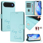 Smile Embossing RFID Leather Phone Case, For iPhone 18 Pro / 17 Pro, For iPhone 18 Pro Max / 17 Pro Max, For iPhone 17, For iPhone Air