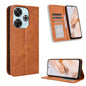 Magnetic Buckle Retro Texture Leather Phone Case, For Redmi 14C 4G, For Redmi K70 Ultra, For Redmi 13 4G / Note 13R 5G