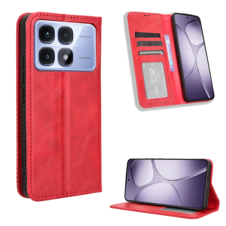 Magnetic Buckle Retro Texture Leather Phone Case