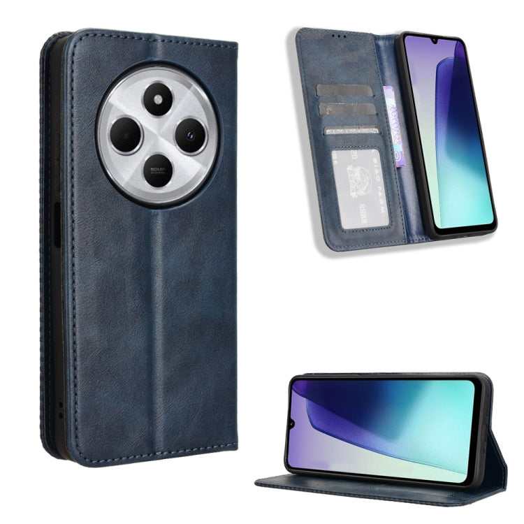 Magnetic Buckle Retro Texture Leather Phone Case, For Redmi 14C 4G, For Redmi K70 Ultra, For Redmi 13 4G / Note 13R 5G