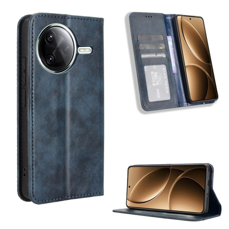 Magnetic Buckle Retro Texture Leather Phone Case, For Redmi K80 / K80 Pro, For Redmi Note 14 Pro 4G, For Redmi Note 14 4G Global 163.25mm, For Redmi Note 14 4G 163.25mm, For Redmi Note 14 Pro+ 5G, For Redmi 14C 4G