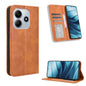 Magnetic Buckle Retro Texture Leather Phone Case, For Redmi K80 / K80 Pro, For Redmi Note 14 Pro 4G, For Redmi Note 14 4G Global 163.25mm, For Redmi Note 14 4G 163.25mm, For Redmi Note 14 Pro+ 5G, For Redmi 14C 4G