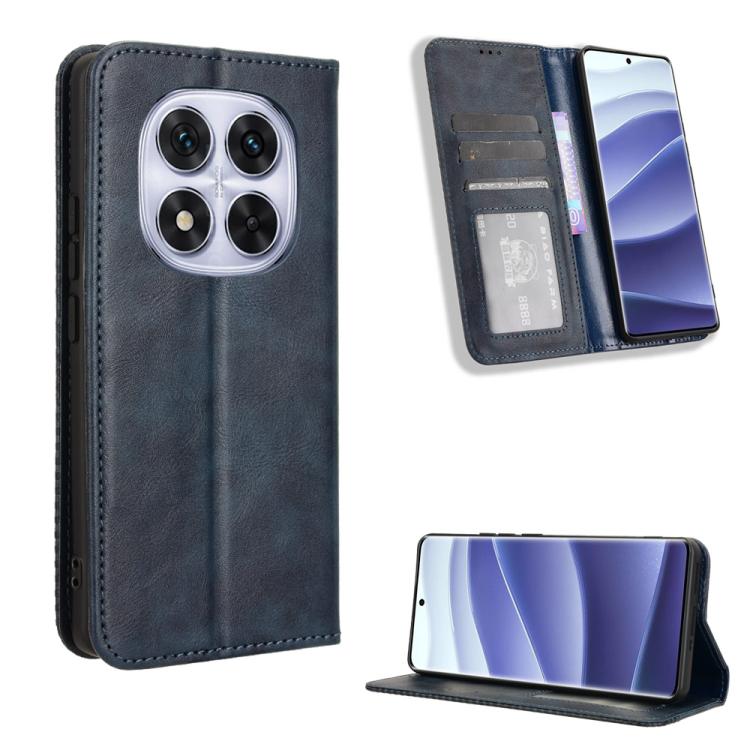 Magnetic Buckle Retro Texture Leather Phone Case, For Redmi K80 / K80 Pro, For Redmi Note 14 Pro 4G, For Redmi Note 14 4G Global 163.25mm, For Redmi Note 14 4G 163.25mm, For Redmi Note 14 Pro+ 5G, For Redmi 14C 4G