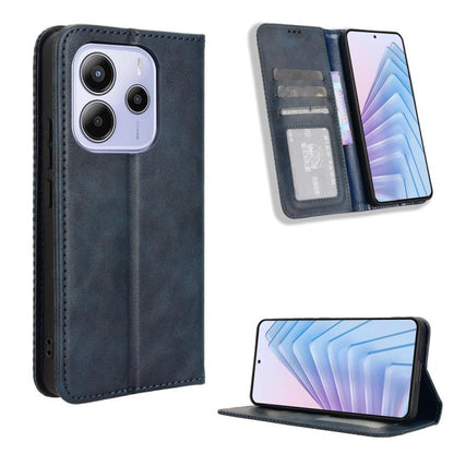 Magnetic Buckle Retro Texture Leather Phone Case, For Redmi 15C 5G / 4G Global 171mm / Poco C85 4G, For Xiaomi 15T 5G, For Redmi K80 Ultra, For Redmi A5 4G 173.3mm, For Redmi Note 14 4G 164.84mm EU Version, For Redmi Turbo 4 Pro 5G