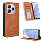Magnetic Buckle Retro Texture Leather Phone Case, For Redmi 15C 5G / 4G Global 171mm / Poco C85 4G, For Xiaomi 15T 5G, For Redmi K80 Ultra, For Redmi A5 4G 173.3mm, For Redmi Note 14 4G 164.84mm EU Version, For Redmi Turbo 4 Pro 5G