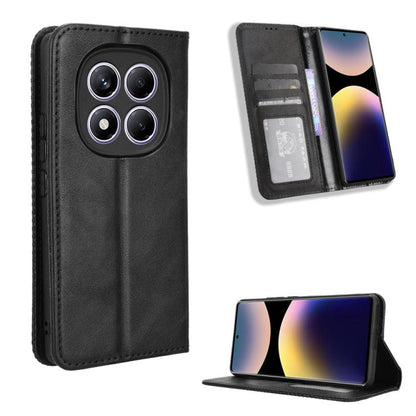Magnetic Buckle Retro Texture Leather Phone Case, For Redmi K80 / K80 Pro, For Redmi Note 14 Pro 4G, For Redmi Note 14 4G Global 163.25mm, For Redmi Note 14 4G 163.25mm, For Redmi Note 14 Pro+ 5G, For Redmi 14C 4G