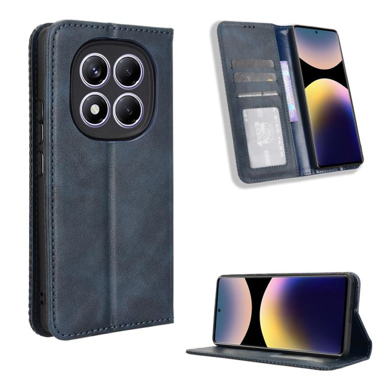 Magnetic Buckle Retro Texture Leather Phone Case, For Redmi K80 / K80 Pro, For Redmi Note 14 Pro 4G, For Redmi Note 14 4G Global 163.25mm, For Redmi Note 14 4G 163.25mm, For Redmi Note 14 Pro+ 5G, For Redmi 14C 4G