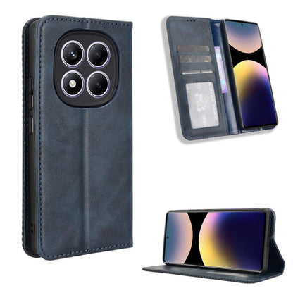 Magnetic Buckle Retro Texture Leather Phone Case, For Redmi K80 / K80 Pro, For Redmi Note 14 Pro 4G, For Redmi Note 14 4G Global 163.25mm, For Redmi Note 14 4G 163.25mm, For Redmi Note 14 Pro+ 5G, For Redmi 14C 4G
