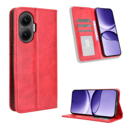 Magnetic Buckle Retro Texture Leather Phone Case, For Redmi 15C 5G / 4G Global 171mm / Poco C85 4G, For Xiaomi 15T 5G, For Redmi K80 Ultra, For Redmi A5 4G 173.3mm, For Redmi Note 14 4G 164.84mm EU Version, For Redmi Turbo 4 Pro 5G
