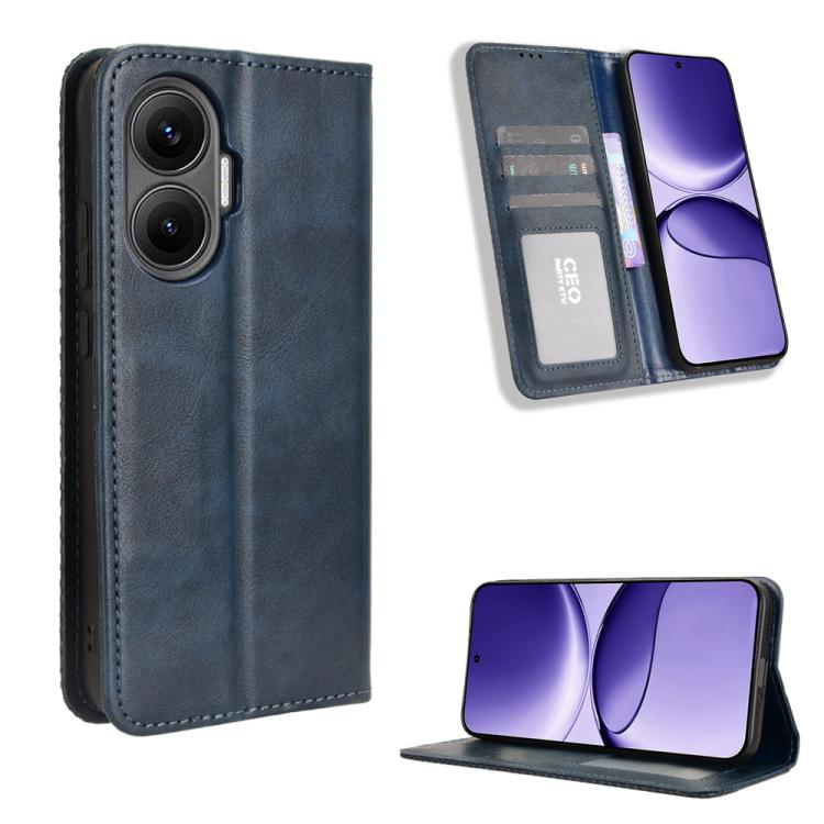 Magnetic Buckle Retro Texture Leather Phone Case, For Redmi 15C 5G / 4G Global 171mm / Poco C85 4G, For Xiaomi 15T 5G, For Redmi K80 Ultra, For Redmi A5 4G 173.3mm, For Redmi Note 14 4G 164.84mm EU Version, For Redmi Turbo 4 Pro 5G