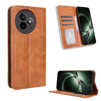 Magnetic Buckle Retro Texture Leather Phone Case, For Redmi 15C 5G / 4G Global 171mm / Poco C85 4G, For Xiaomi 15T 5G, For Redmi K80 Ultra, For Redmi A5 4G 173.3mm, For Redmi Note 14 4G 164.84mm EU Version, For Redmi Turbo 4 Pro 5G