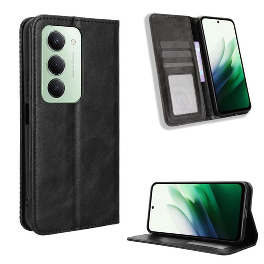 Magnetic Buckle Retro Texture Leather Phone Case, For Redmi 15 5G / 4G EU 171mm, For Redmi 15C 5G / 4G Global 171mm / Poco C85 4G, For Xiaomi 15T 5G, For Redmi K80 Ultra, For Redmi A5 4G 173.3mm, For Redmi Note 14 4G 164.84mm EU Version