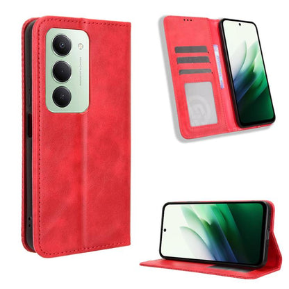 Magnetic Buckle Retro Texture Leather Phone Case, For Redmi 15 5G Global / 15 4G SEA 169.5mm, For Redmi 15 5G / 4G EU 171mm, For Redmi 15C 5G / 4G Global 171mm / Poco C85 4G, For Xiaomi 15T 5G, For Redmi K80 Ultra, For Redmi A5 4G 173.3mm