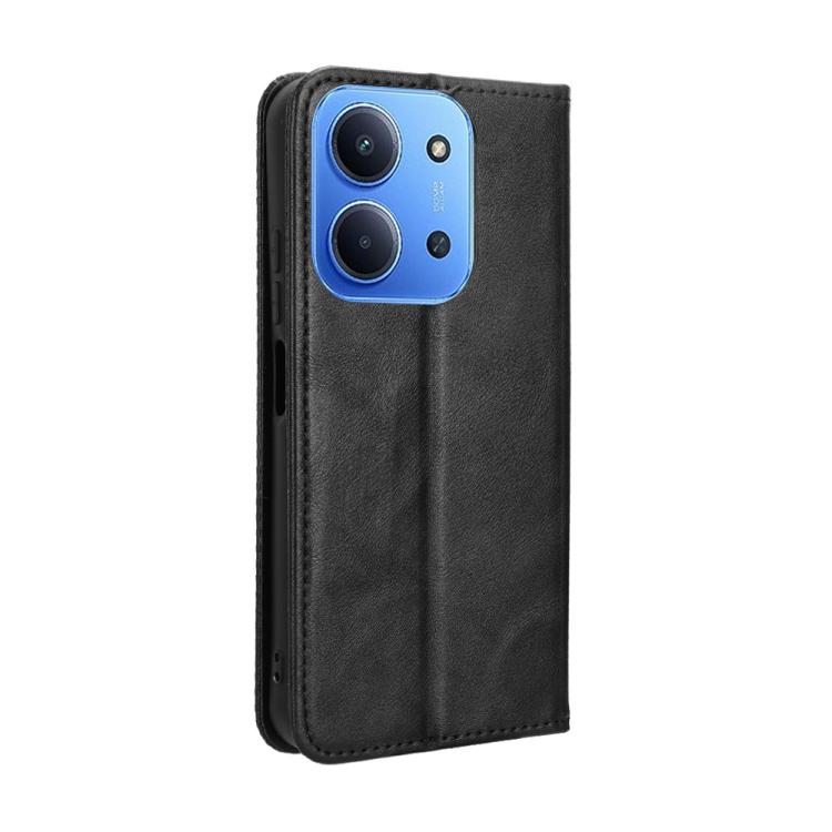 Magnetic Buckle Retro Texture Leather Phone Case, For Redmi 15C 5G / 4G Global 171mm / Poco C85 4G, For Xiaomi 15T 5G, For Redmi K80 Ultra, For Redmi A5 4G 173.3mm, For Redmi Note 14 4G 164.84mm EU Version, For Redmi Turbo 4 Pro 5G