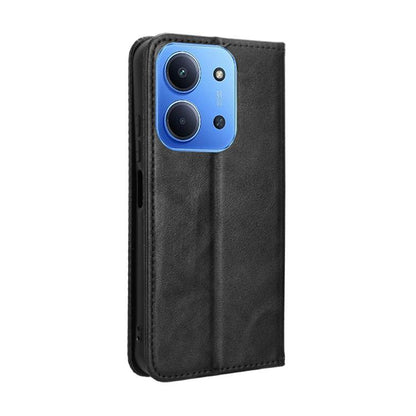 Magnetic Buckle Retro Texture Leather Phone Case, For Redmi 15C 5G / 4G Global 171mm / Poco C85 4G, For Xiaomi 15T 5G, For Redmi K80 Ultra, For Redmi A5 4G 173.3mm, For Redmi Note 14 4G 164.84mm EU Version, For Redmi Turbo 4 Pro 5G
