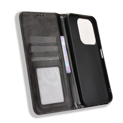 Magnetic Buckle Retro Texture Leather Phone Case, For Redmi 15C 5G / 4G Global 171mm / Poco C85 4G, For Xiaomi 15T 5G, For Redmi K80 Ultra, For Redmi A5 4G 173.3mm, For Redmi Note 14 4G 164.84mm EU Version, For Redmi Turbo 4 Pro 5G