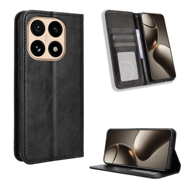 Magnetic Buckle Retro Texture Leather Phone Case, For Redmi 15C 5G / 4G Global 171mm / Poco C85 4G, For Xiaomi 15T 5G, For Redmi K80 Ultra, For Redmi A5 4G 173.3mm, For Redmi Note 14 4G 164.84mm EU Version, For Redmi Turbo 4 Pro 5G