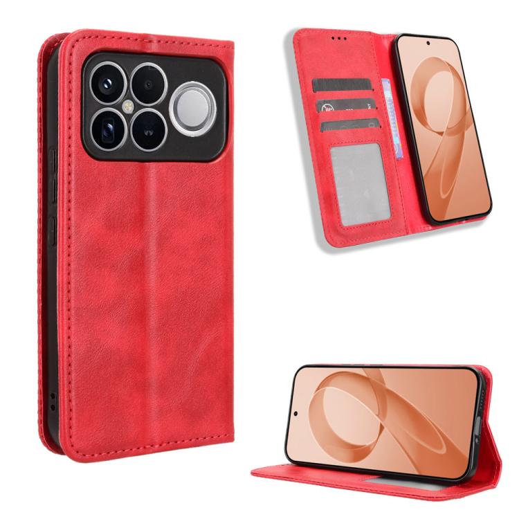 Magnetic Buckle Retro Texture Leather Phone Case, For Redmi K90 Pro Max 5G / Poco F8 Ultra, For Redmi Note 15 Pro 4G Global 163.2mm, For Redmi K90 5G / Poco F8 Pro, For Redmi 15C 5G / 4G EU 173mm / Poco C85 5G, For Xiaomi Poco M7 4G 169mm              ...