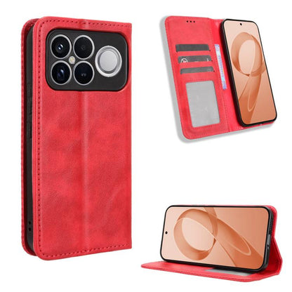 Magnetic Buckle Retro Texture Leather Phone Case, For Redmi K90 Pro Max 5G / Poco F8 Ultra, For Redmi Note 15 Pro 4G Global 163.2mm, For Redmi K90 5G / Poco F8 Pro, For Redmi 15C 5G / 4G EU 173mm / Poco C85 5G, For Xiaomi Poco M7 4G 169mm              ...