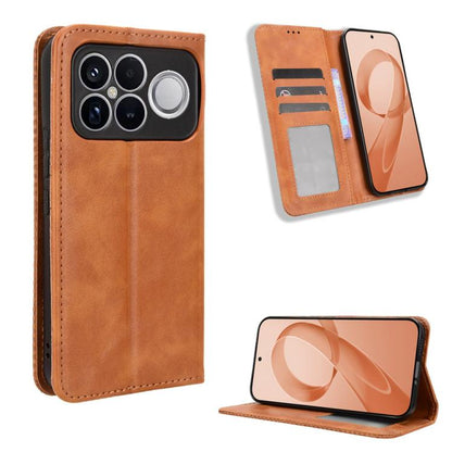 Magnetic Buckle Retro Texture Leather Phone Case, For Redmi K90 Pro Max 5G / Poco F8 Ultra, For Redmi Note 15 Pro 4G Global 163.2mm, For Redmi K90 5G / Poco F8 Pro, For Redmi 15C 5G / 4G EU 173mm / Poco C85 5G, For Xiaomi Poco M7 4G 169mm              ...