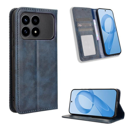 Magnetic Buckle Retro Texture Leather Phone Case, For Redmi Note 15 Pro 4G Global 163.2mm, For Redmi K90 5G / Poco F8 Pro, For Redmi 15C 5G / 4G EU 173mm / Poco C85 5G, For Xiaomi Poco M7 4G 169mm, For Redmi 15 5G Global / 15 4G SEA 169.5mm            ...